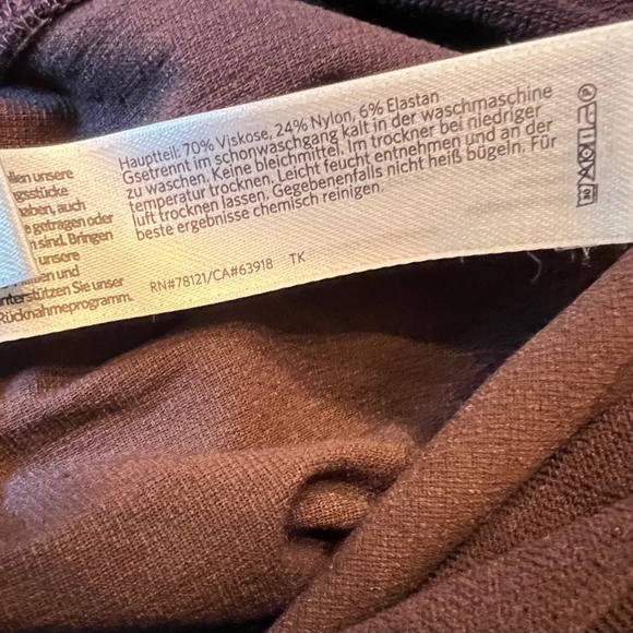 Eileen Fisher Washable Stretch Crepe High Waisted Pant - Size Large - Picture 6 of 6